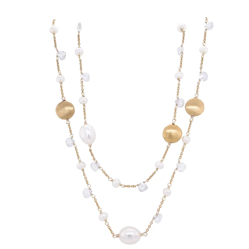 luxury pendants for women -White pearl