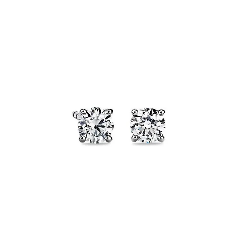 luxury drop earrings for women -Natural Brilliant Cut Diamond Stud Earrings