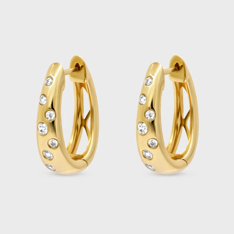 elegant drop earrings for women -Celestial Hoops