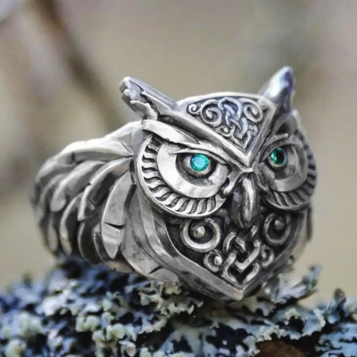 alternative engagement rings for women -Retro Exaggerated Owl Alloy Plating Women'S Rings