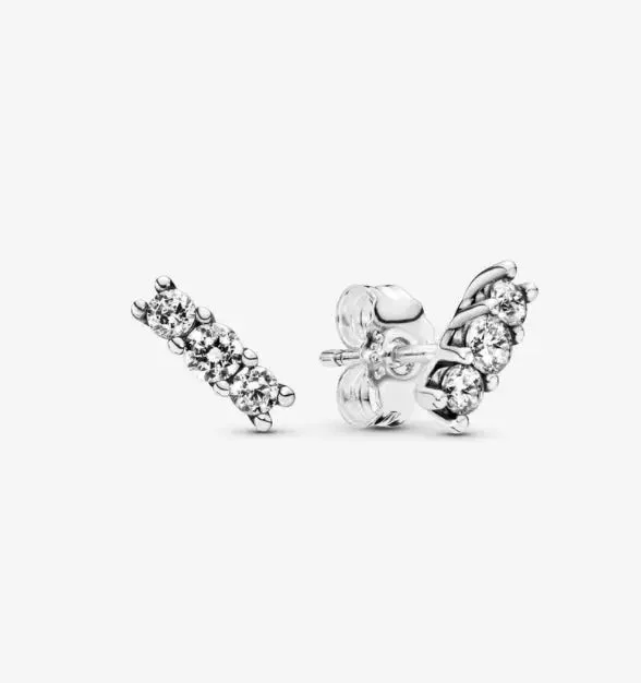 chic gemstone earrings for women -Pandora Sparkling Stud Earrings