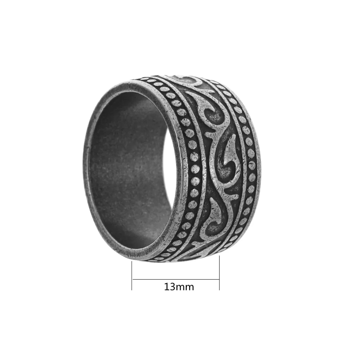 13mm Wide Totem Ring