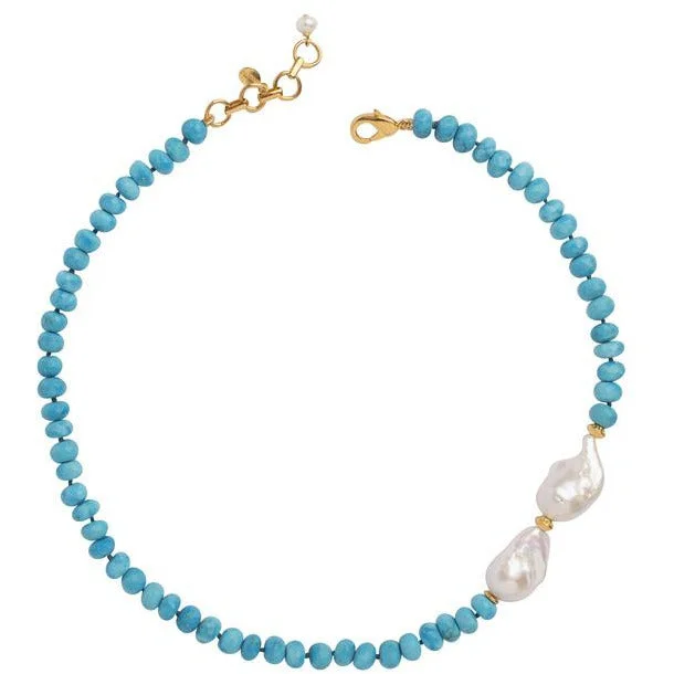 luxury pearl necklaces for women -Baroque Turquoise