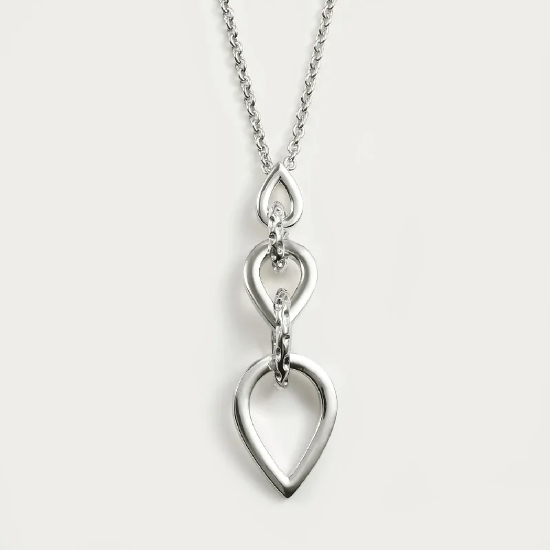 dazzling necklaces for women -Love Link Pendant with FREE Chain