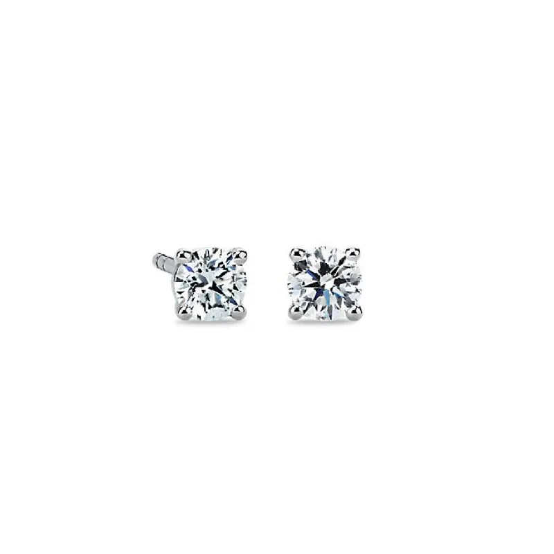 luxurious gemstone drop earrings for women -Natural Brilliant Cut Diamond Stud Earrings