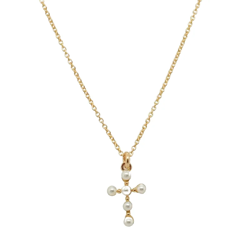 gemstone crystal necklaces for women -RACHEL CROSS CZ Necklace