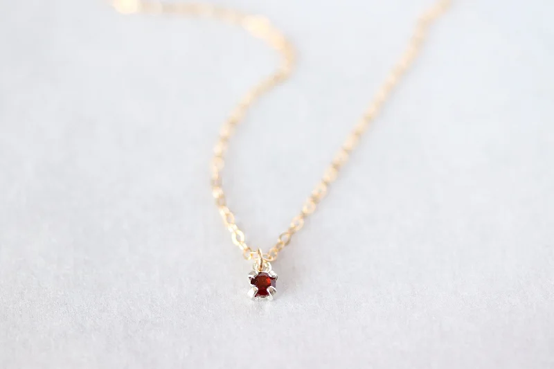 radiant gemstone star pendant necklaces with diamonds for women -Dainty Gem Necklace