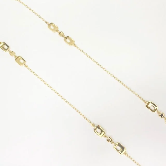 engraved gold necklaces for women -36" Palm Springs Chain Necklace Vermeil