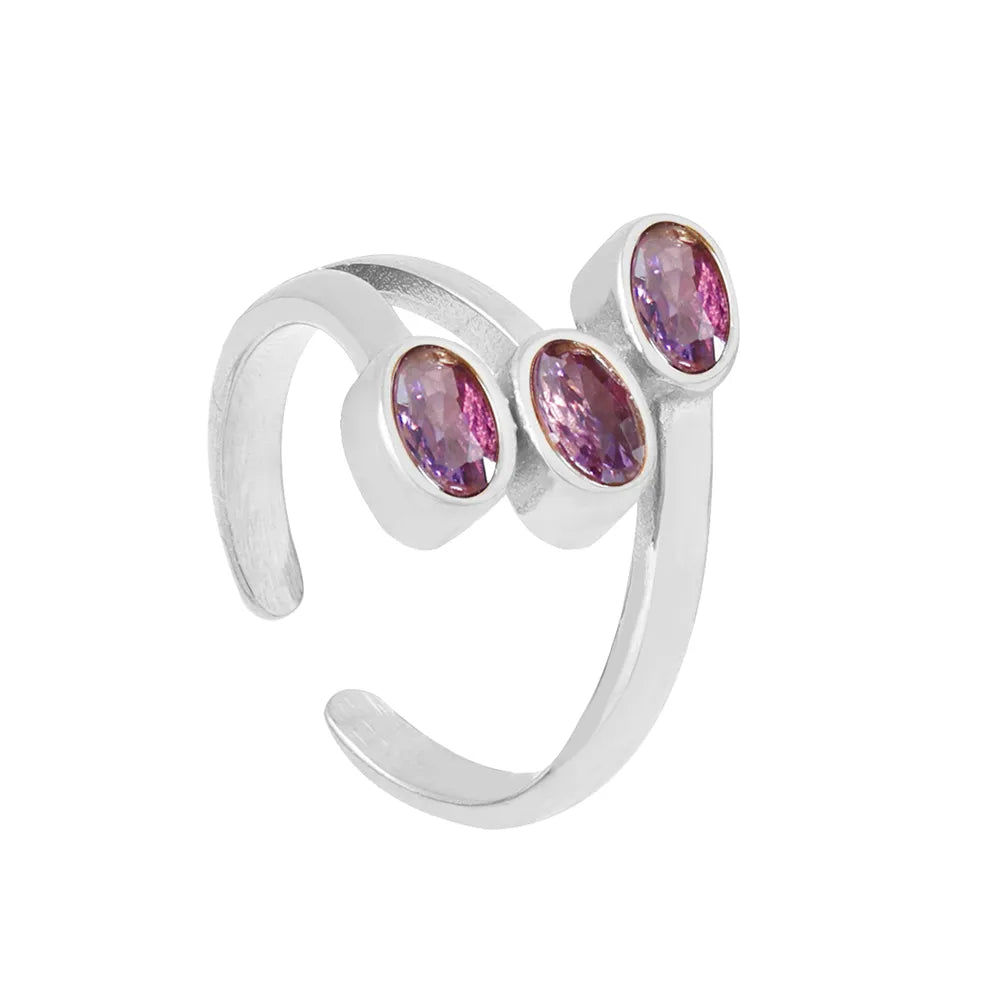 A506-Steel Purple Rhinestone