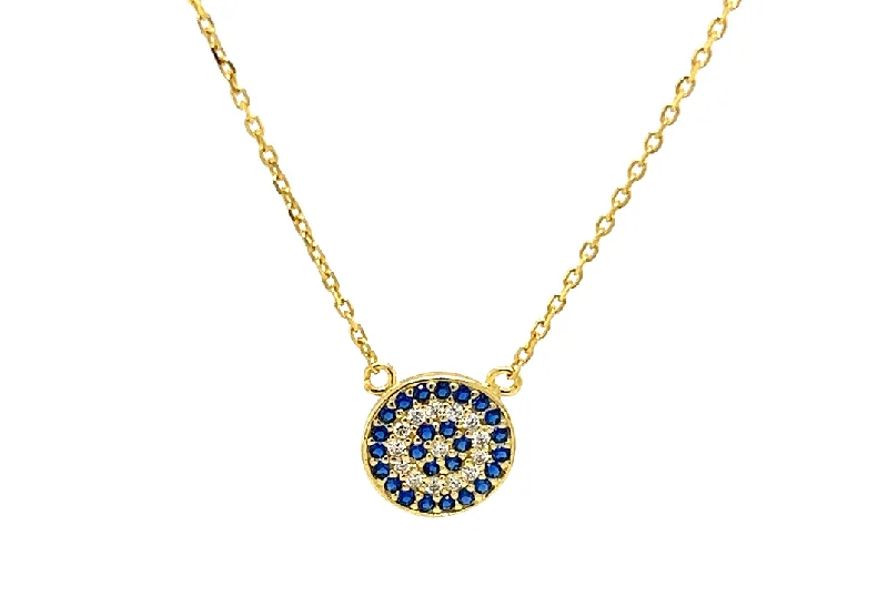 gold choker necklaces for women -Evil Eye "HERA" Sapphire Necklace