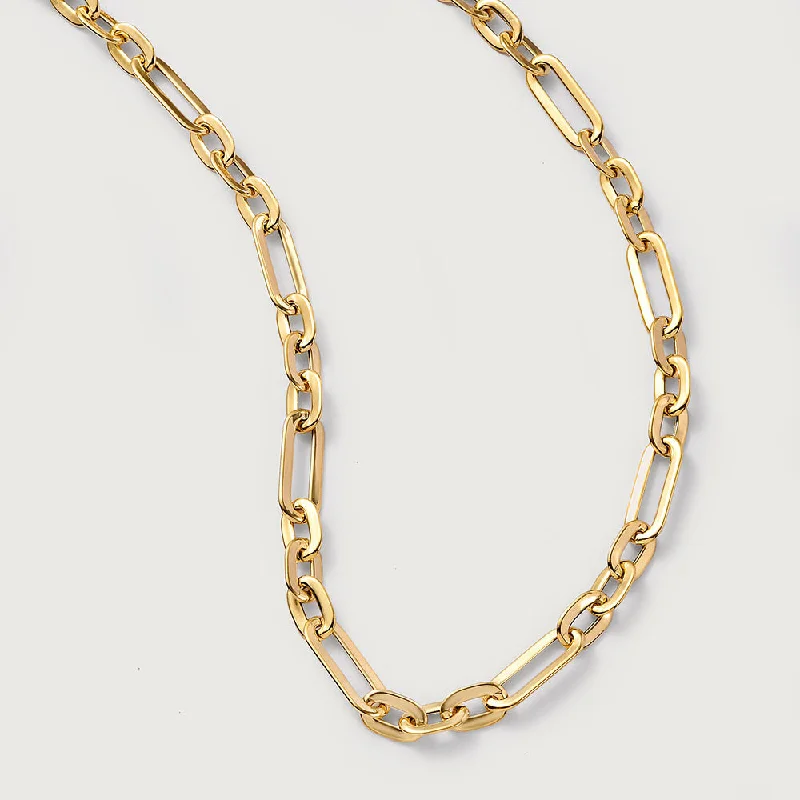 simple chain necklaces for women -Gold Essentials Necklace