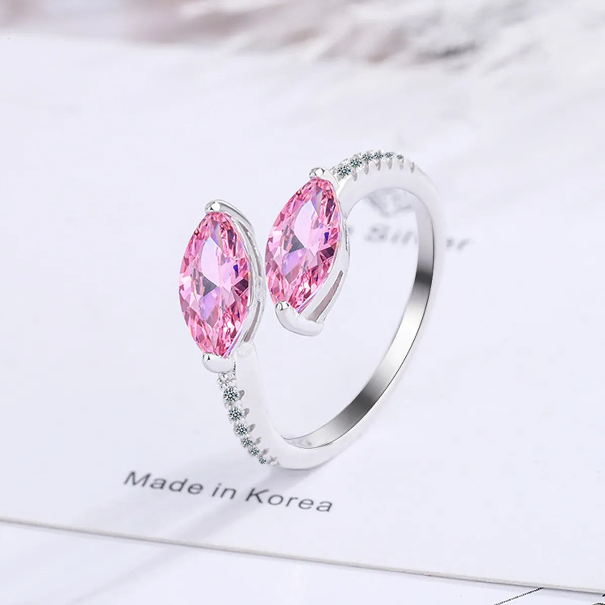 S925 Sterling Silver Pink