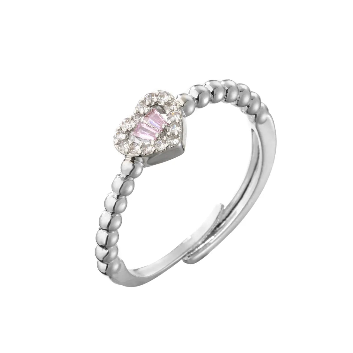 White Gold Color Pink Diamond