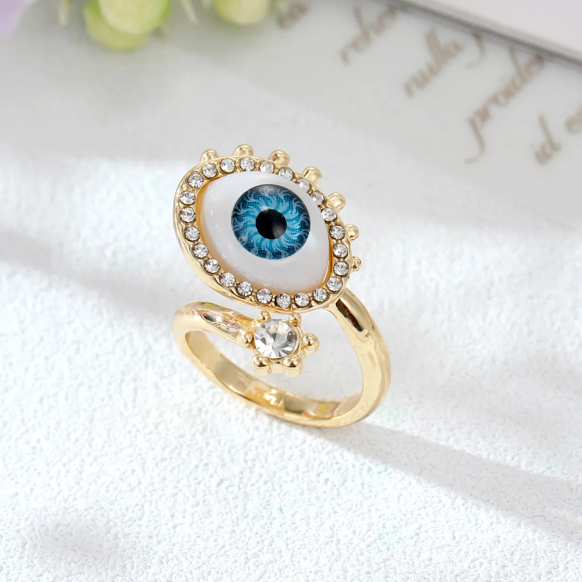 Light Blue Eye Ring