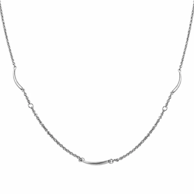 luxury crystal necklaces for women -Molto Strand Long Chain Necklace