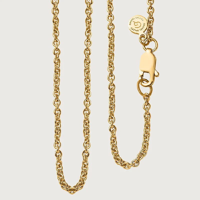 hand-stamped necklaces for women -Belcher Link Chain 18K Gold Vermeil