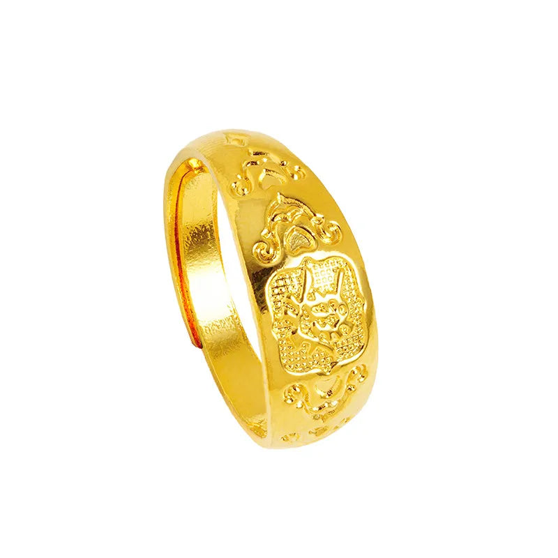 J2314 -Square Clockwork Ring