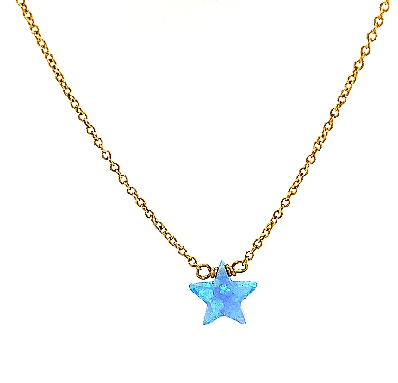 beautiful necklaces for women -bara boheme | "STAR" Opal Necklace