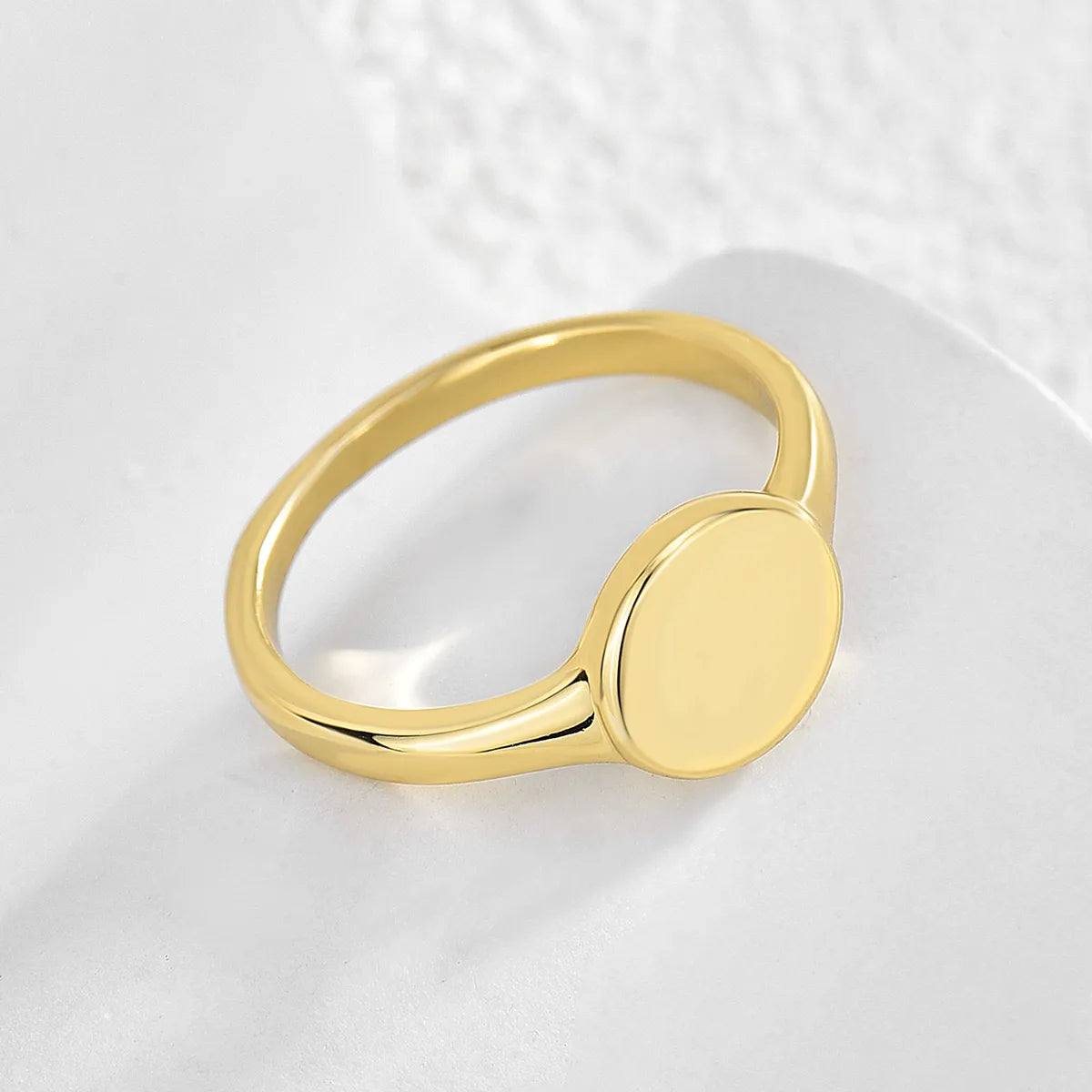 Copper Plated Gold round Ring