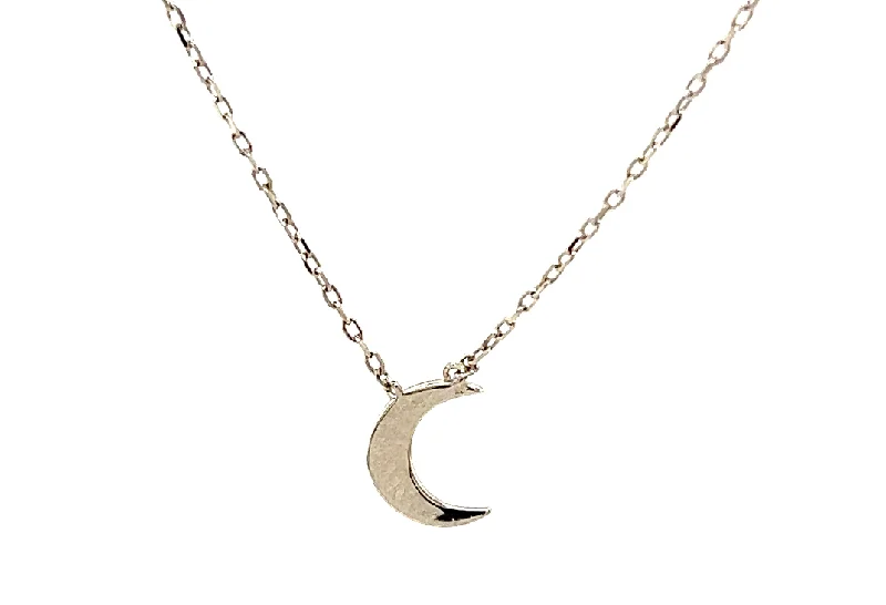 gold charm necklaces for women -"Bulan" Moon Necklace