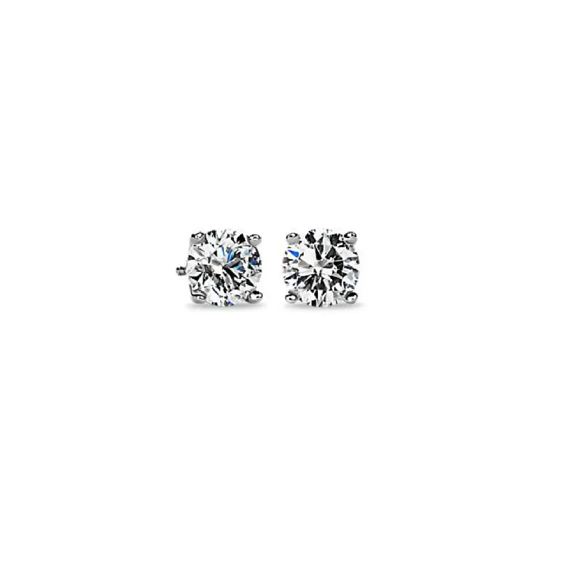 luxury gemstone chandelier earrings for women -Natural Brilliant Cut Diamond Stud Earrings