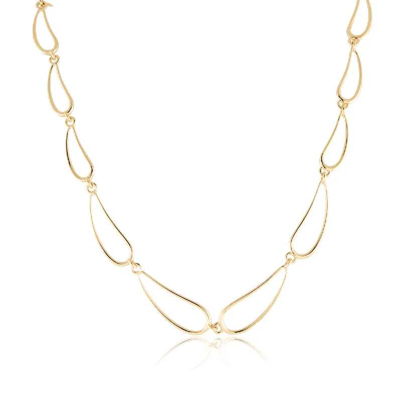 meaningful love necklaces for women -Teardrop Necklace in 14K Gold