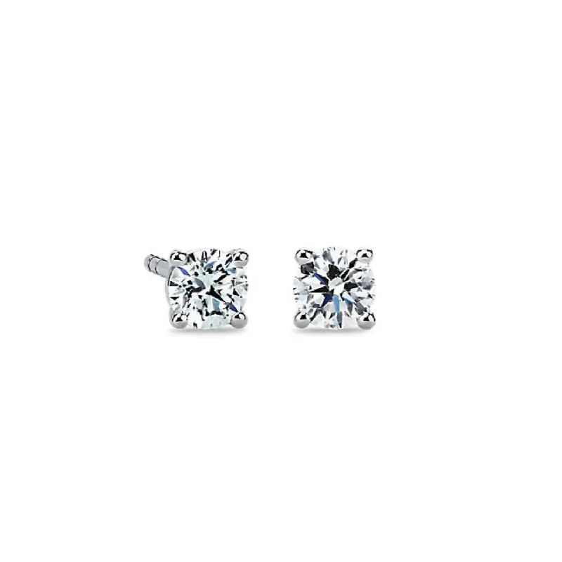 radiant diamond stud earrings for women -Natural Brilliant Cut Diamond Stud Earrings