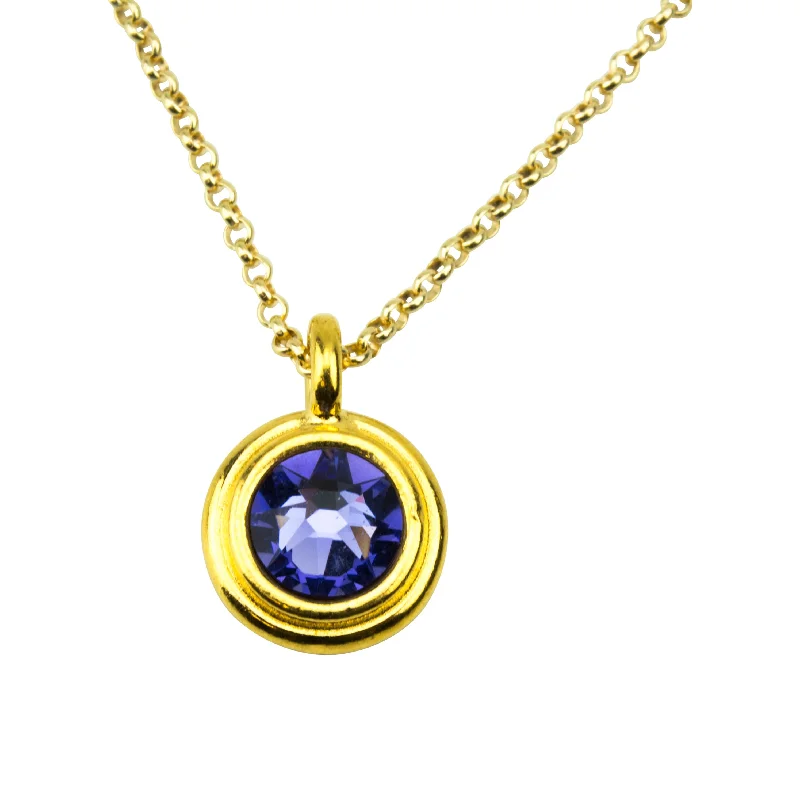 twisted chain necklaces for women -December Birthstone Necklace