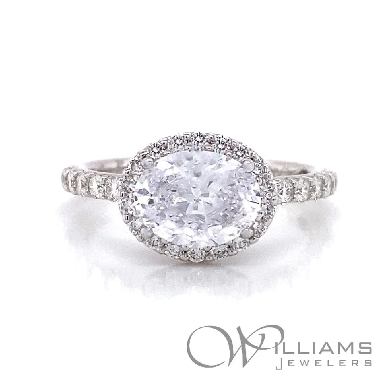 vintage engagement rings with radiant diamonds -Williams Signature 14 Karat Diamond Engagement Ring