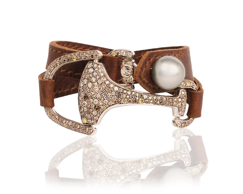 radiant pearl charm bangle sets for women -Episodic Montana Wrap | Choker & Bracelet