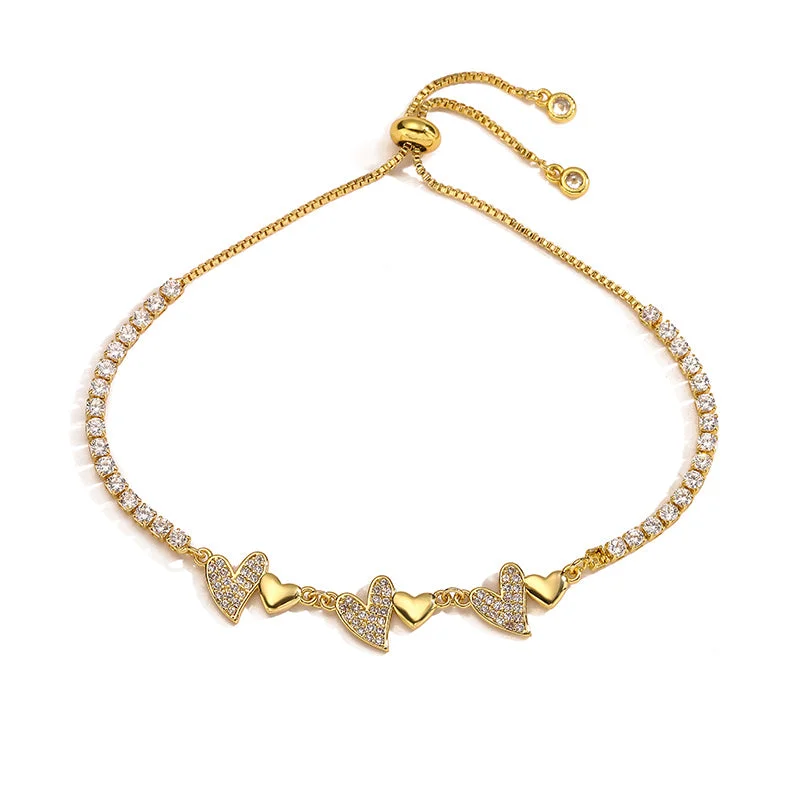 Gold Love Pull Bracelet