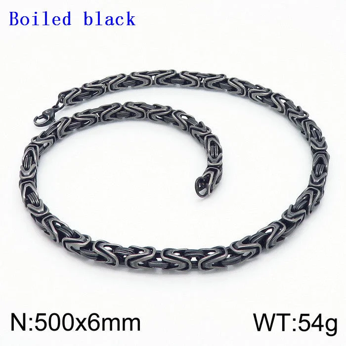 Boiled Black Necklace 50cm