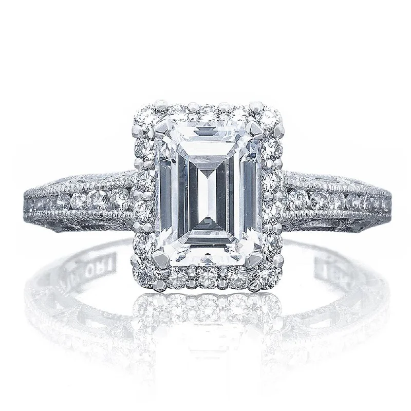 unique engagement rings with fancy diamonds -Emerald Bloom Engagement Ring