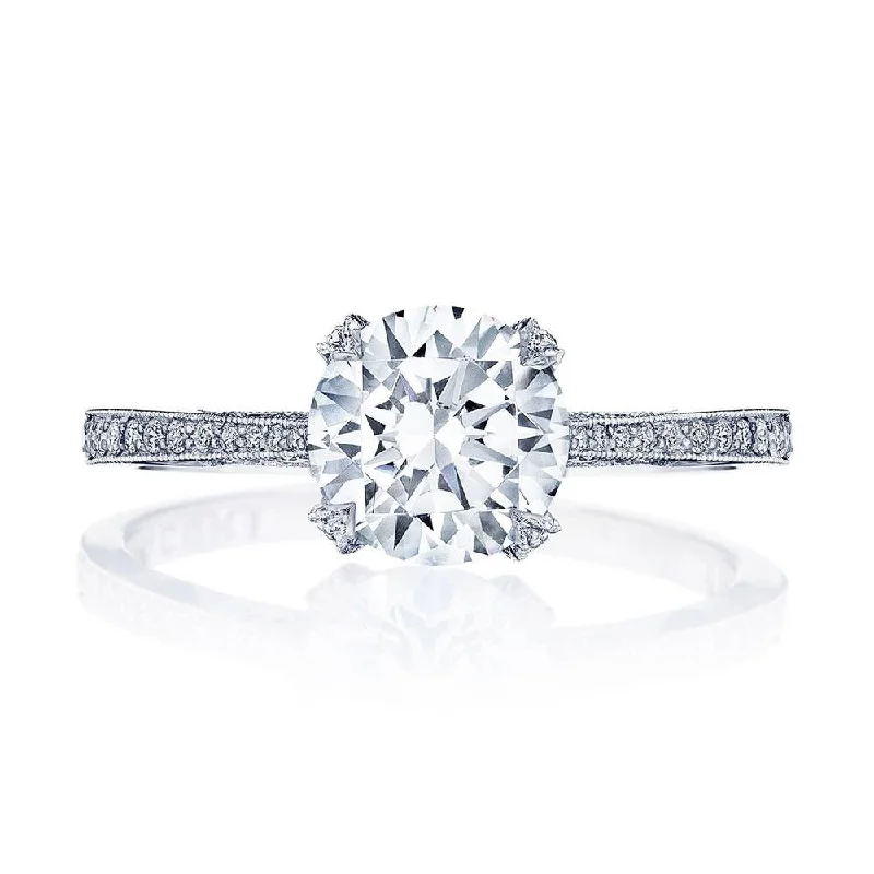 elegant solitaire engagement rings with diamonds -Round Solitaire Engagement Ring