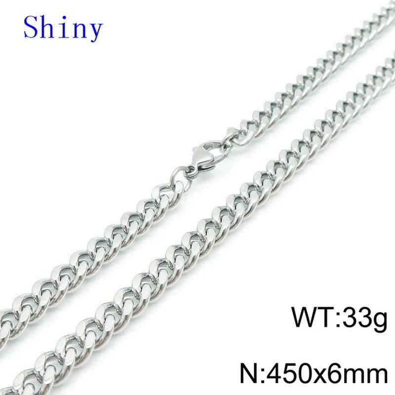 Steel Necklace 6mm45cm