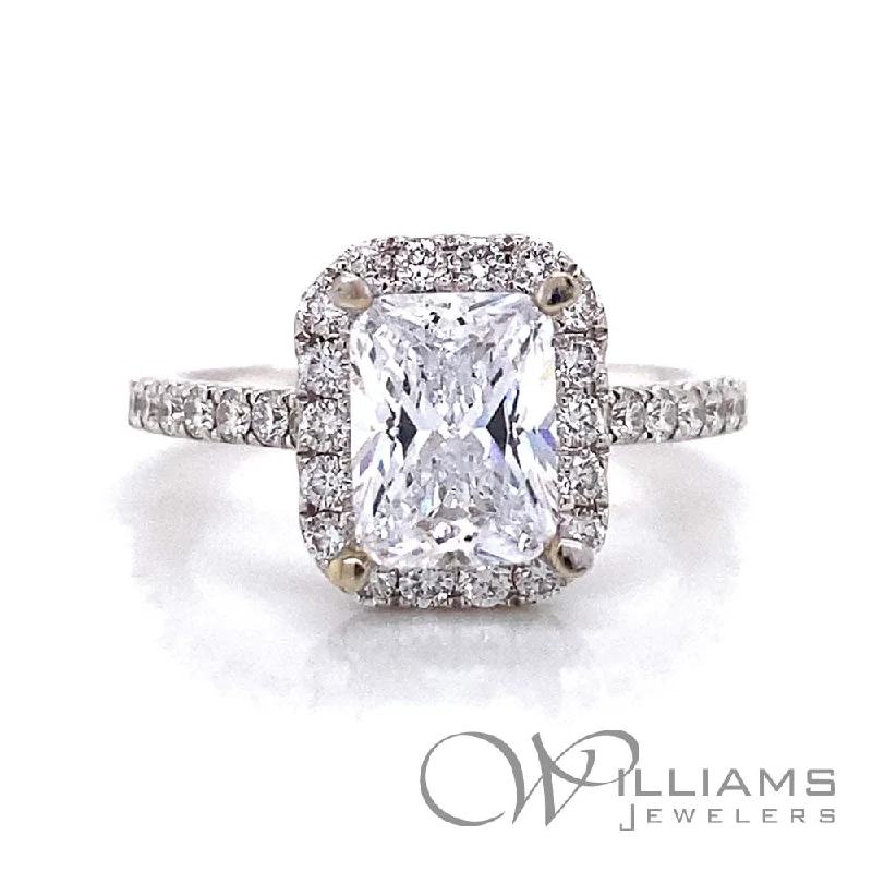 antique diamond rings with colored accents -Williams Signature 14 Karat Diamond Engagement Ring