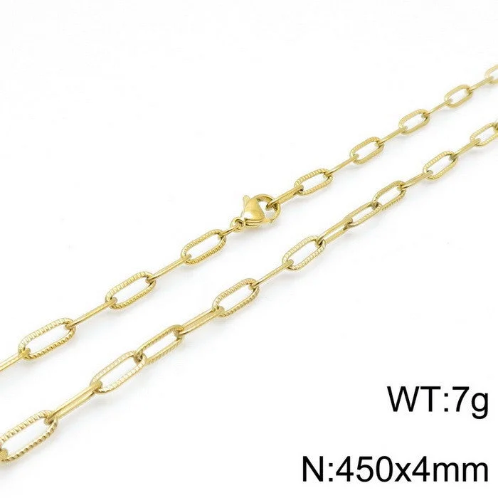 Gold 450 * 4mm = Necklace KN118499-Z