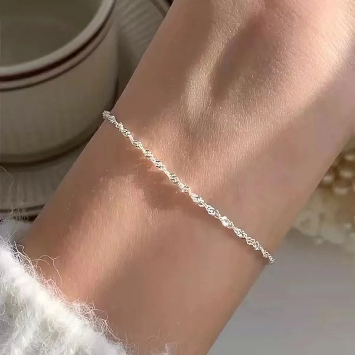 Silver-Bracelet 16 5cm