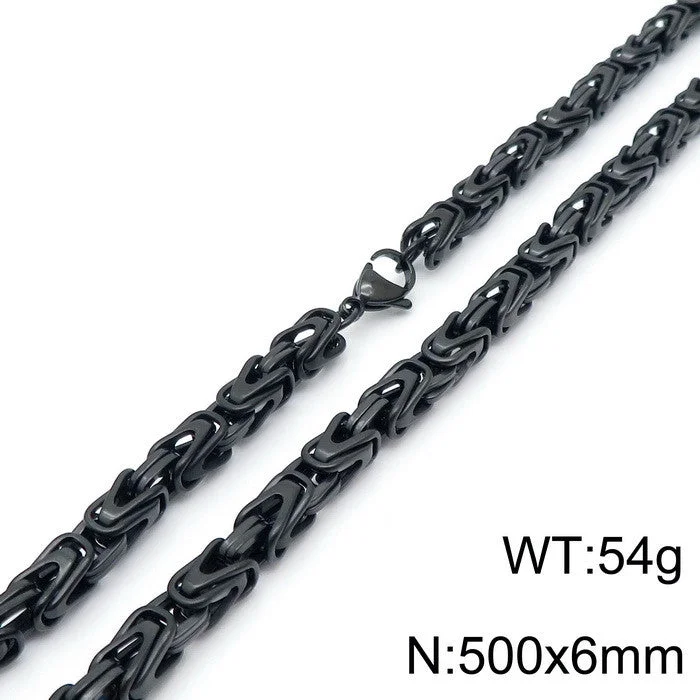 Black Necklace 50cm