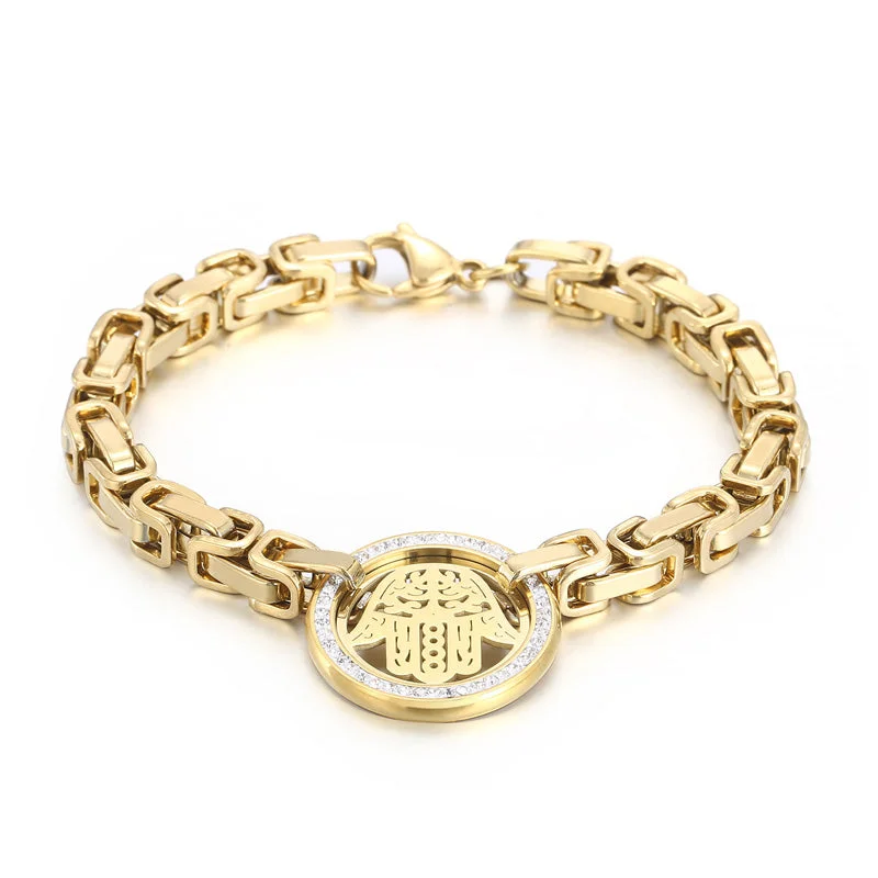 Gold Cross Bracelet