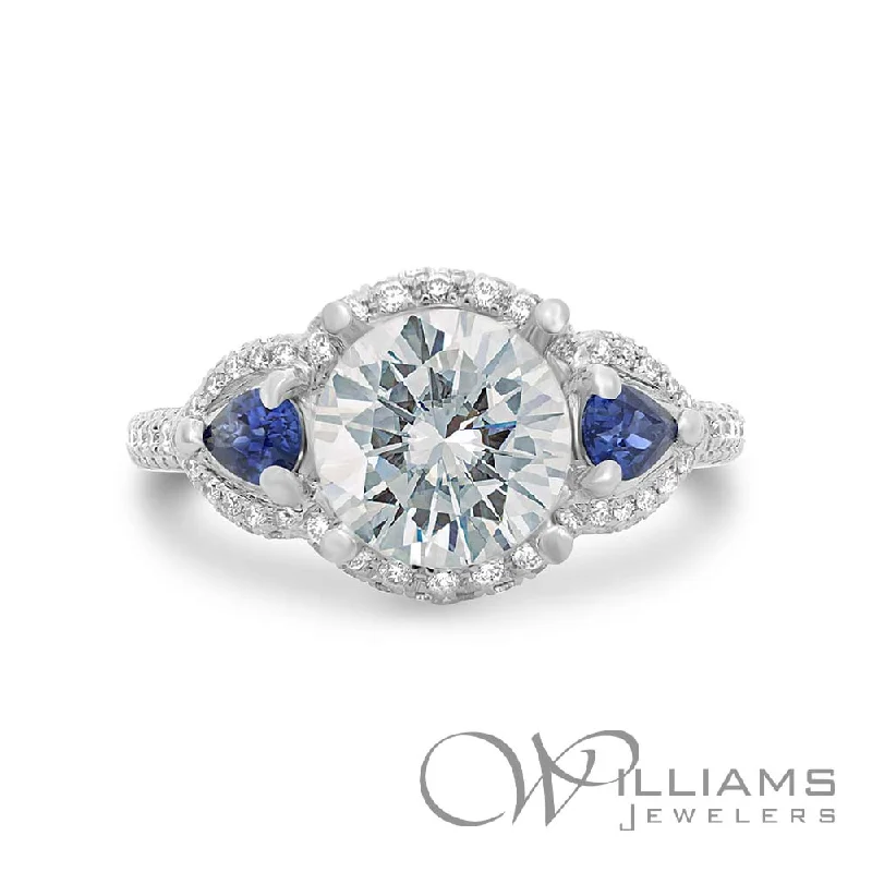 engagement rings with heart-shaped diamonds -Williams Signature 14 Karat Diamond Engagement Ring