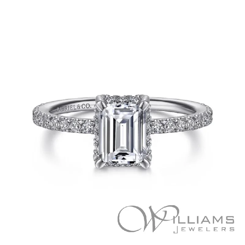 split shank engagement rings for women -Gabriel & Co. Classics 14 Karat Diamond Engagement Ring