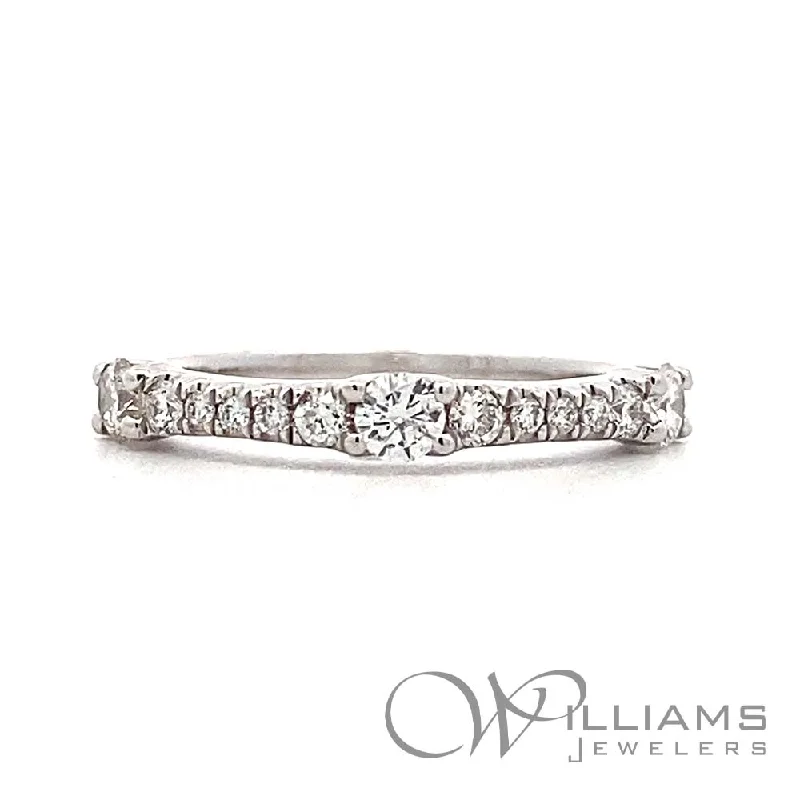 classic engagement rings with cushion cut diamonds -Williams Signature 18 Karat Diamond Ring