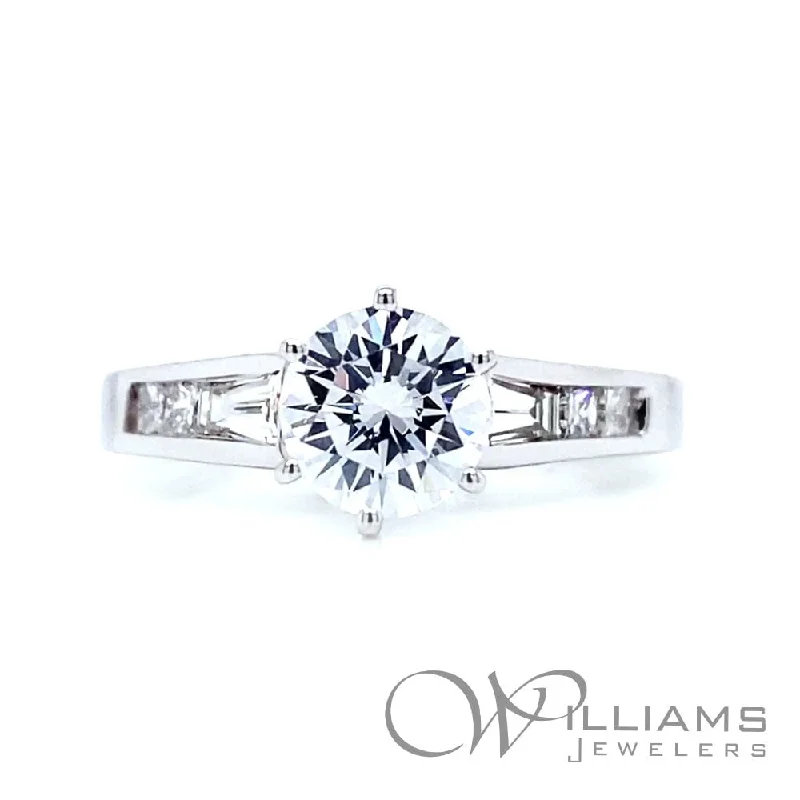 sparkling diamond engagement rings for women -Williams Signature 14 Karat Diamond Engagement Ring