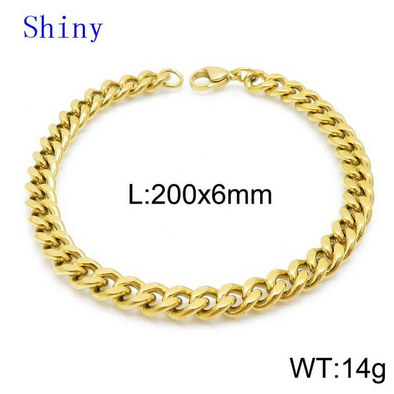 Gold Bracelet 6mm20cm