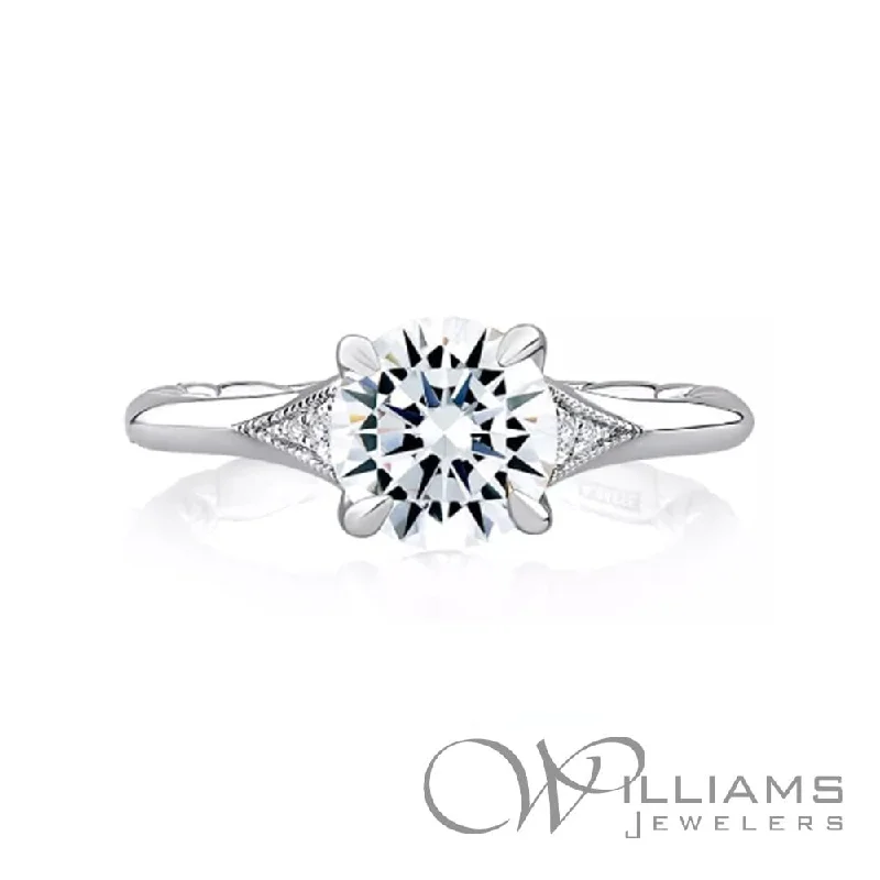 engagement rings with fancy diamonds and gemstones -A Jaffe 14 Karat Diamond Engagement Ring