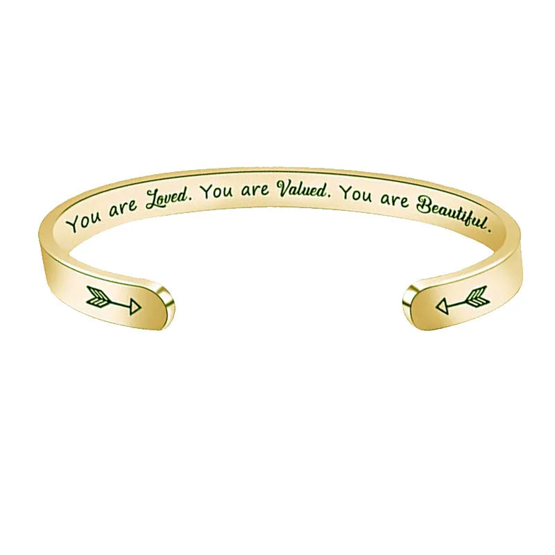 You Are Loved Gold Bracelet