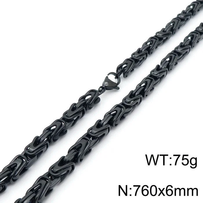 Black Necklace 76cm