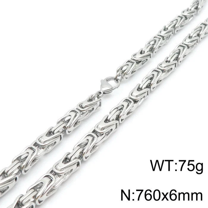 Steel Necklace 76cm