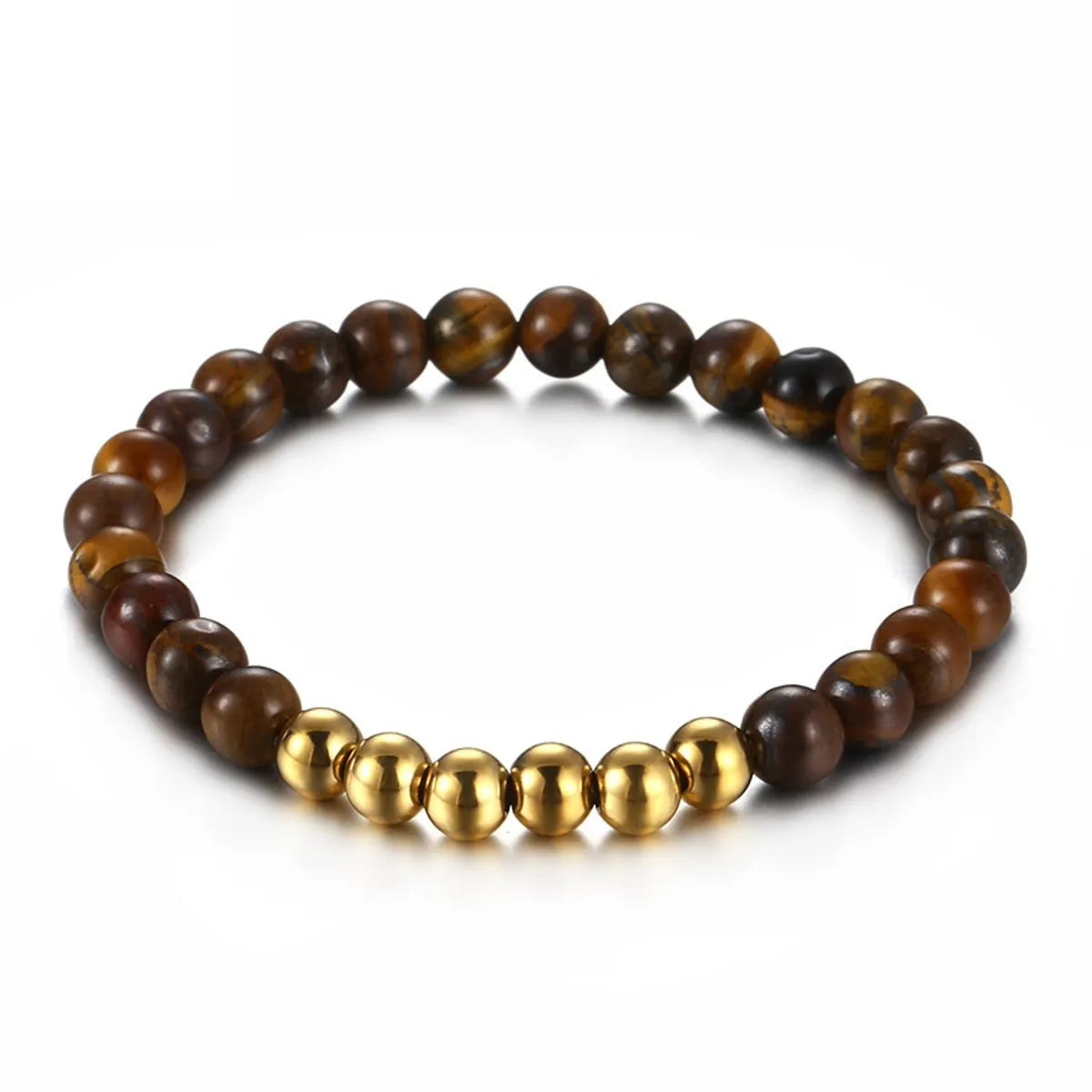 elegant bracelet sets for women -Korean Style New Tiger-eye Bracelet Wholesale Simple Women's Titanium Steel Bracelet Beads Ornament Factory Supply